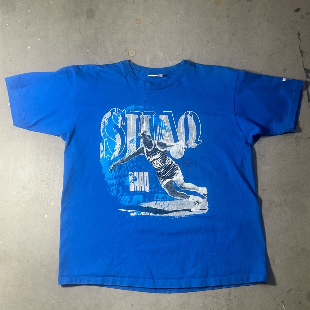 90s Reebok blue shaq tee